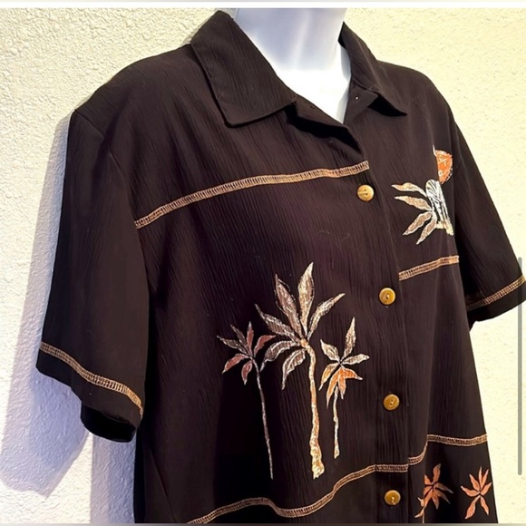 90s Vintage Teddi African Safari Themed Top - Picture 2 of 13